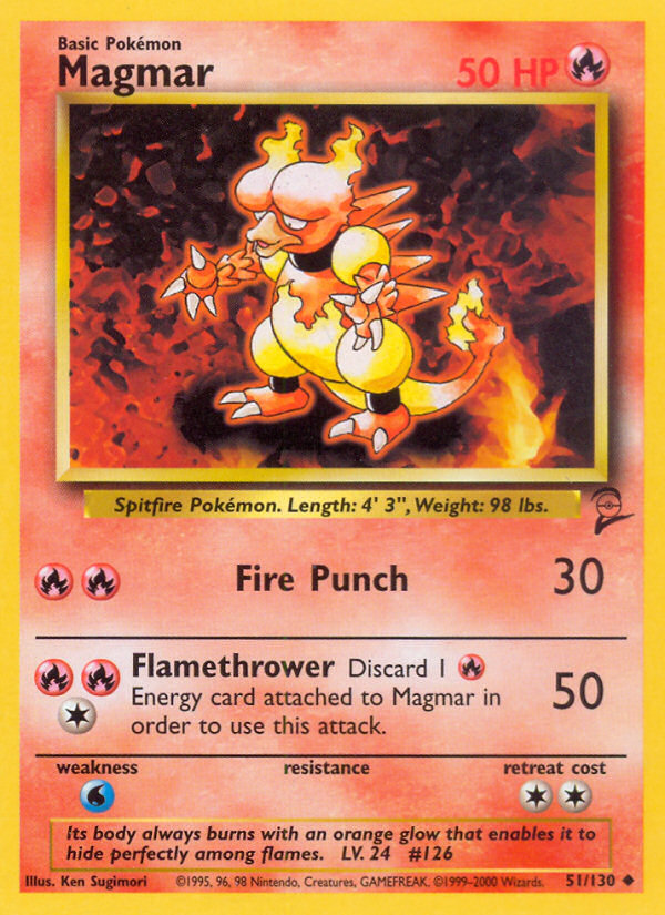 Magmar (51/130) [Base Set 2] | GnG Games