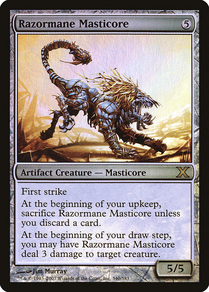 Razormane Masticore (Premium Foil) [Tenth Edition] | GnG Games