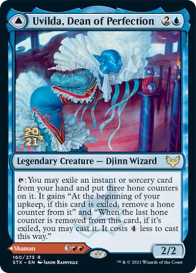 Uvilda, Dean of Perfection // Nassari, Dean of Expression [Strixhaven: School of Mages Prerelease Promos] | GnG Games