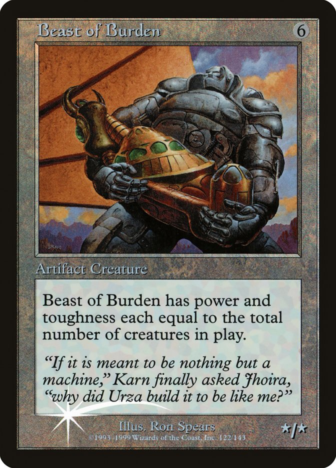 Beast of Burden (Misprinted) [Urza's Legacy Promos] | GnG Games