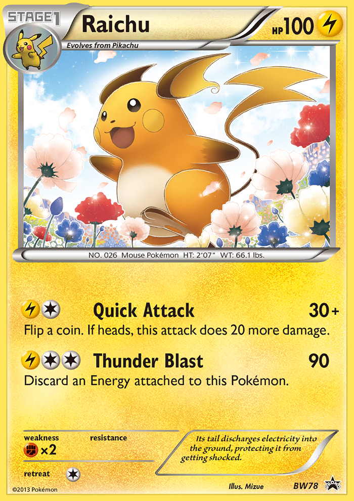 Raichu (BW78) [Black & White: Black Star Promos] | GnG Games