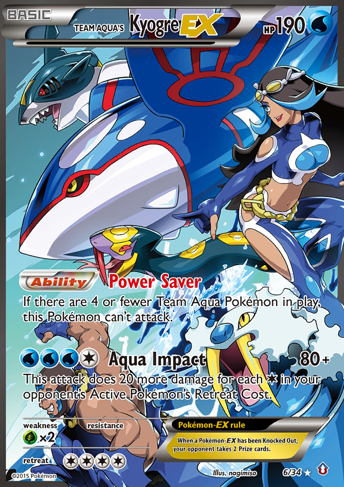 Team Aqua's Kyogre EX (6/34) [XY: Double Crisis] | GnG Games