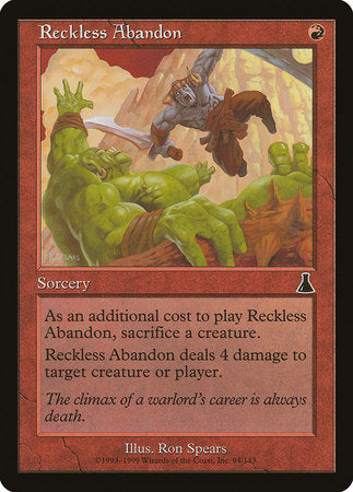 Reckless Abandon [Urza's Destiny] | GnG Games