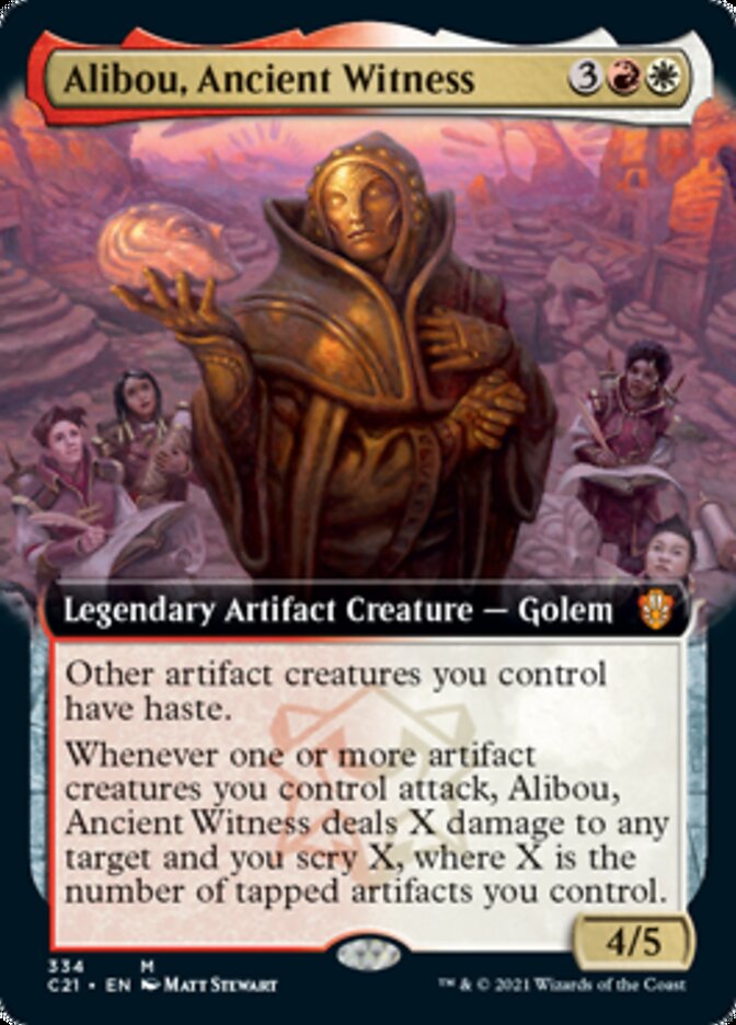 Alibou, Ancient Witness (Extended) [Commander 2021] | GnG Games