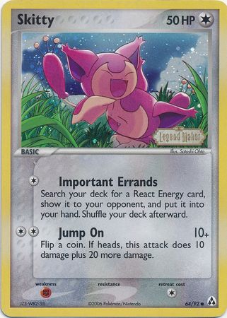 Skitty (64/92) (Stamped) [EX: Legend Maker] | GnG Games