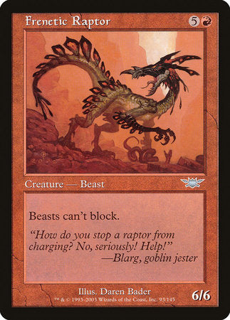 Frenetic Raptor [Legions] | GnG Games