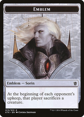 Emblem - Sorin, Solemn Visitor [Khans of Tarkir Tokens] | GnG Games