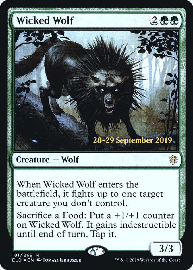 Wicked Wolf  [Throne of Eldraine Prerelease Promos] | GnG Games