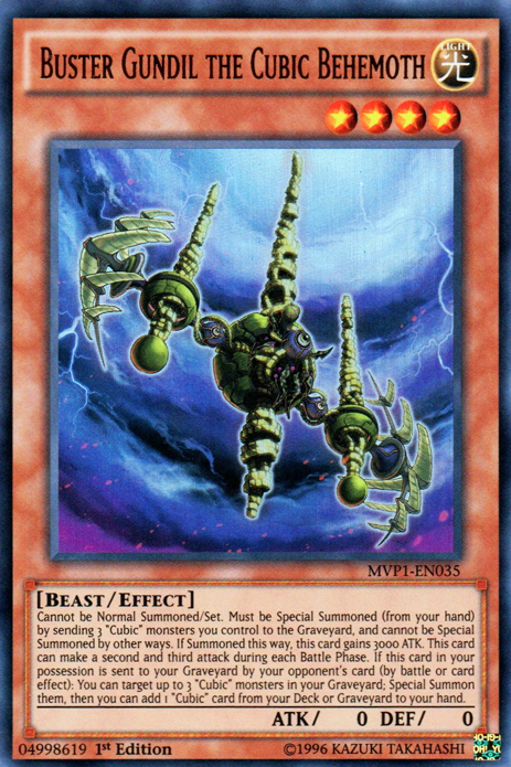 Buster Gundil the Cubic Behemoth [MVP1-EN035] Ultra Rare | GnG Games