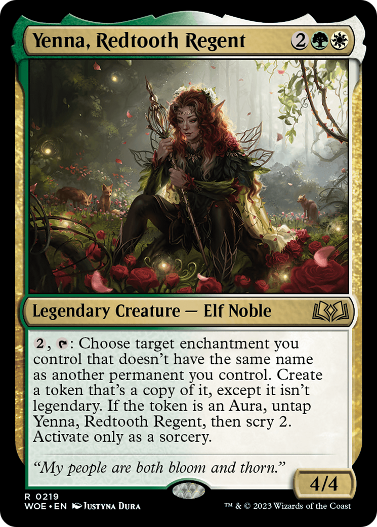 Yenna, Redtooth Regent [Wilds of Eldraine Prerelease Promos] | GnG Games