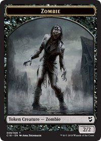 Zombie // Shapeshifter Double-sided Token [Commander 2018 Tokens] | GnG Games