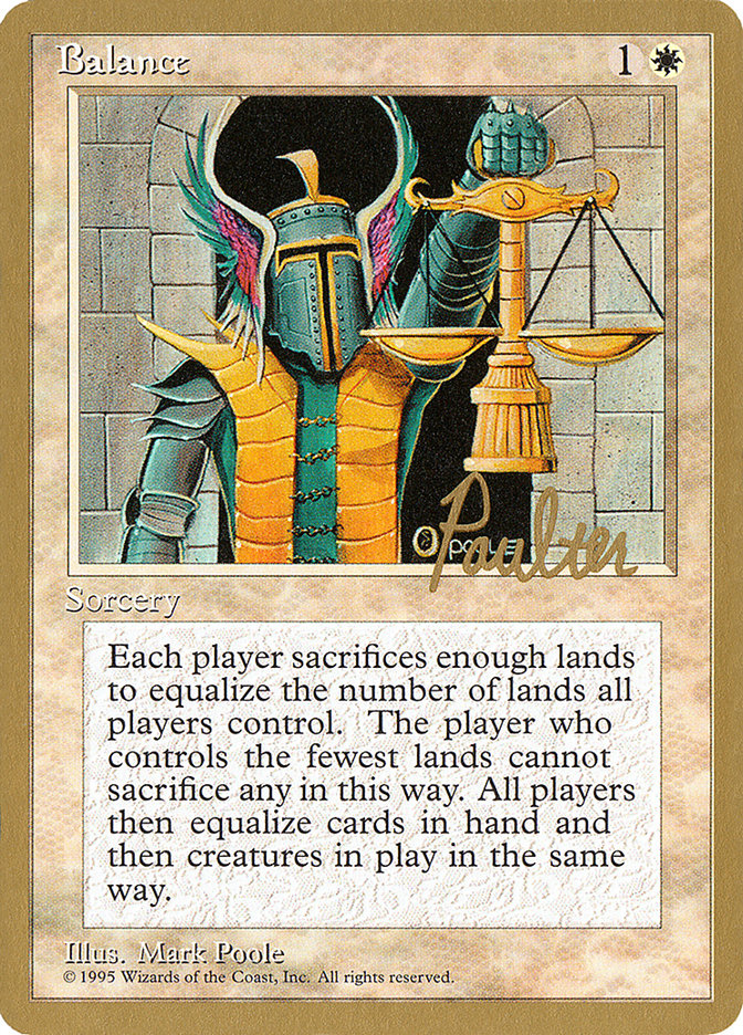 Balance (Preston Poulter) [Pro Tour Collector Set] | GnG Games