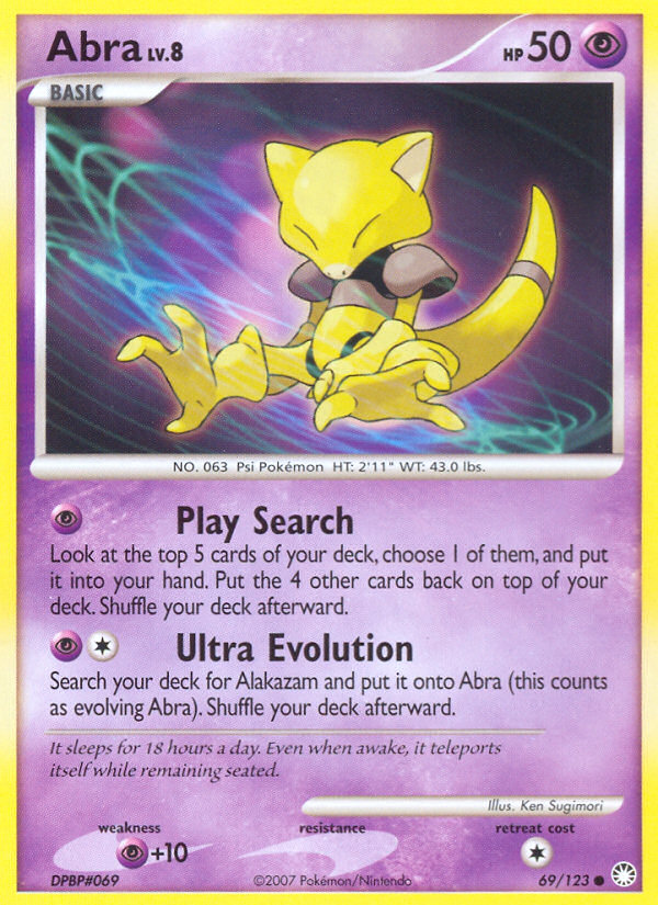 Abra (69/123) [Diamond & Pearl: Mysterious Treasures] | GnG Games