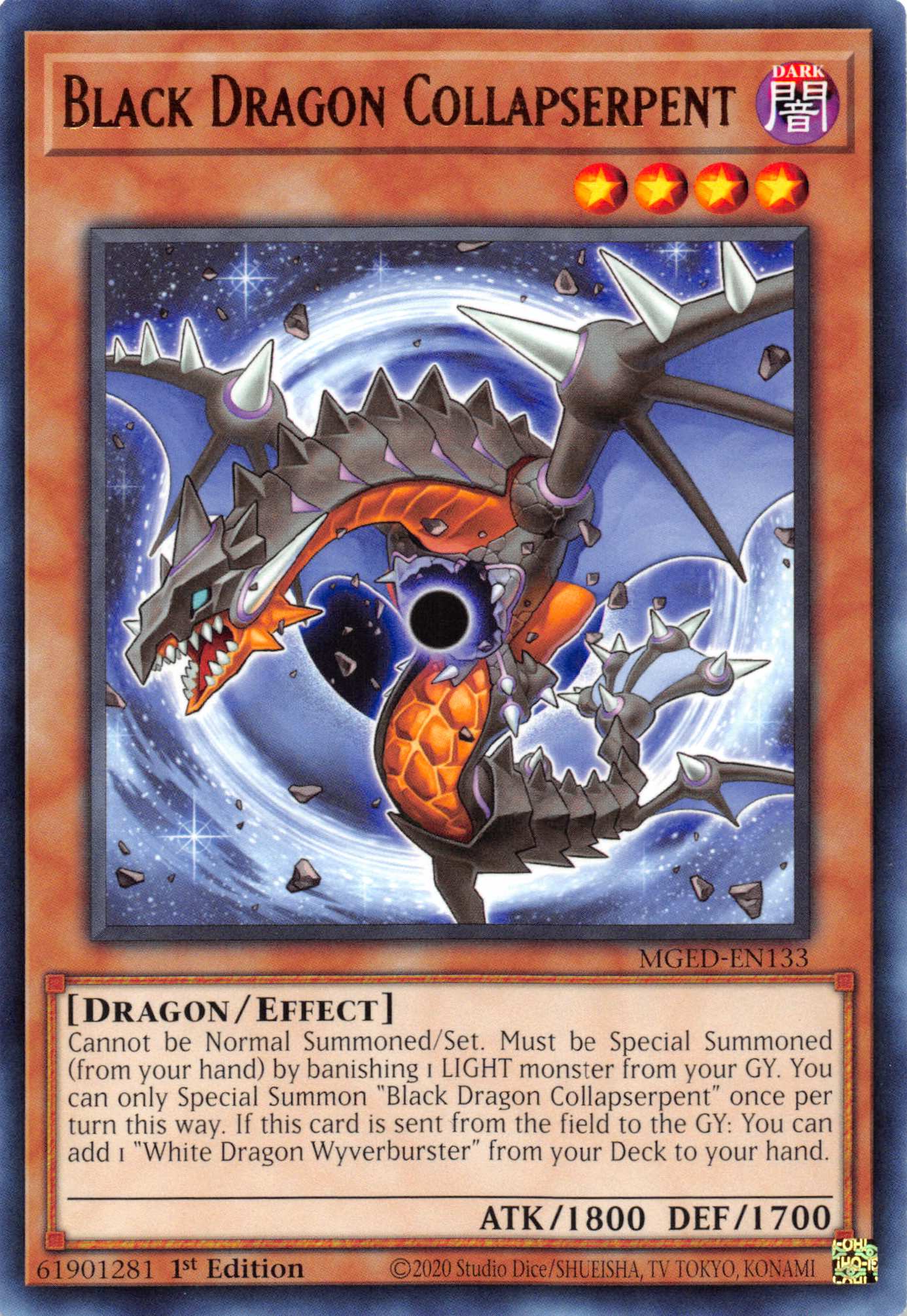 Black Dragon Collapserpent [MGED-EN133] Rare | GnG Games