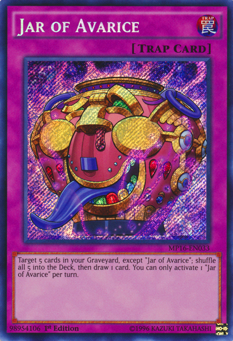 Jar of Avarice [MP16-EN033] Secret Rare | GnG Games