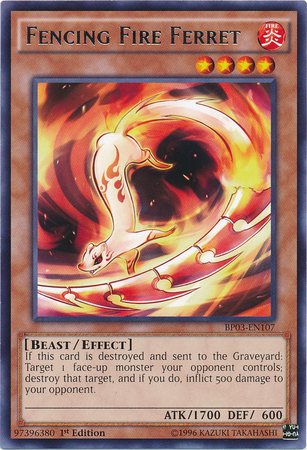 Fencing Fire Ferret [BP03-EN107] Rare | GnG Games