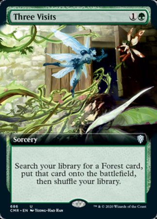 Three Visits (Extended Art) [Commander Legends] | GnG Games
