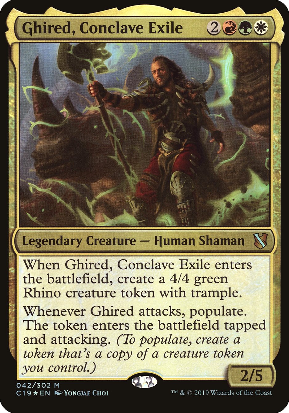 Ghired, Conclave Exile (Commander 2019) [Oversize Cards] | GnG Games