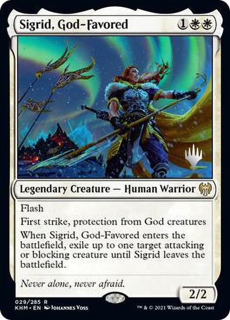 Sigrid, God-Favored [Kaldheim Promo Pack] | GnG Games