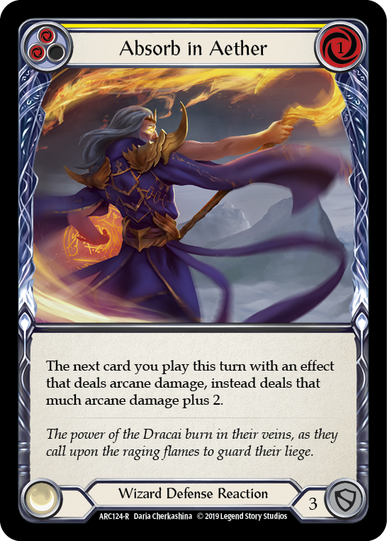 Absorb in Aether (Yellow) [ARC124-R] 1st Edition Normal | GnG Games