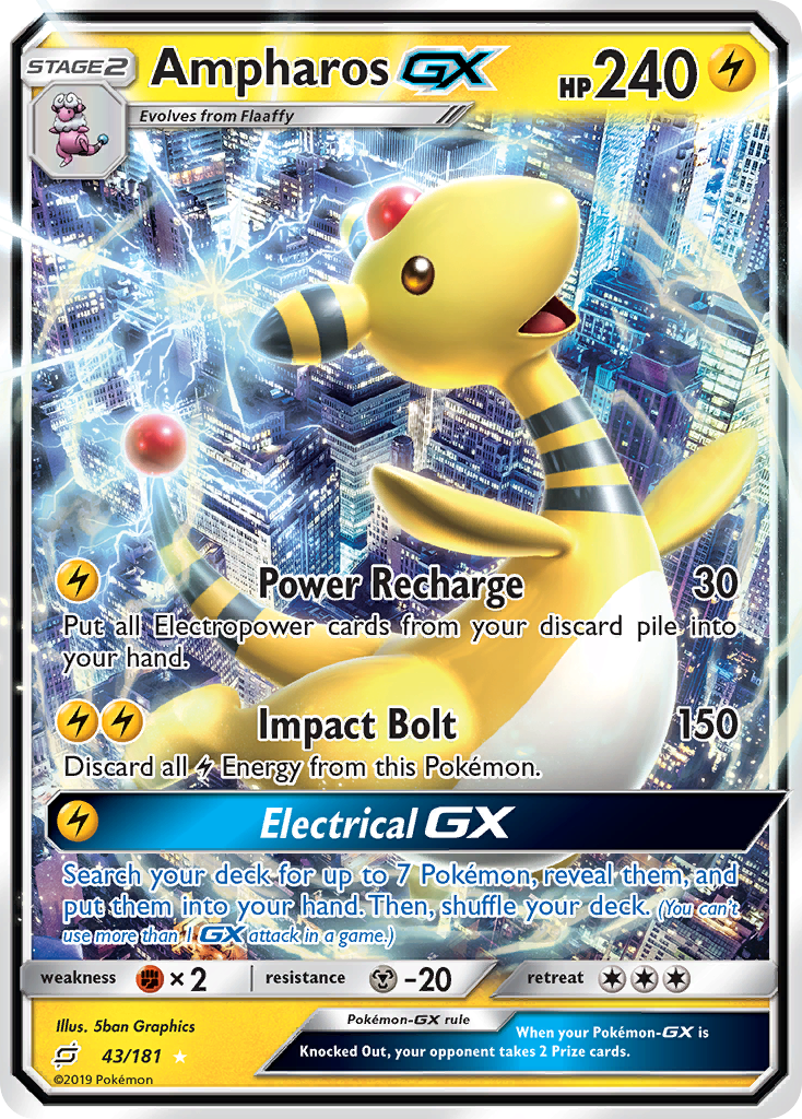 Ampharos GX (43/181) [Sun & Moon: Team Up] | GnG Games