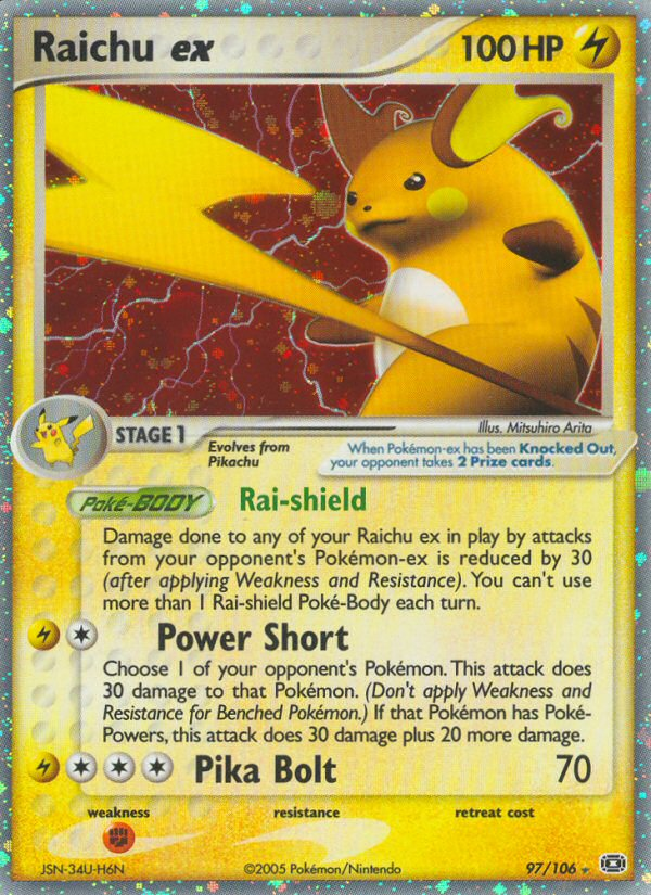 Raichu ex (97/106) [EX: Emerald] | GnG Games