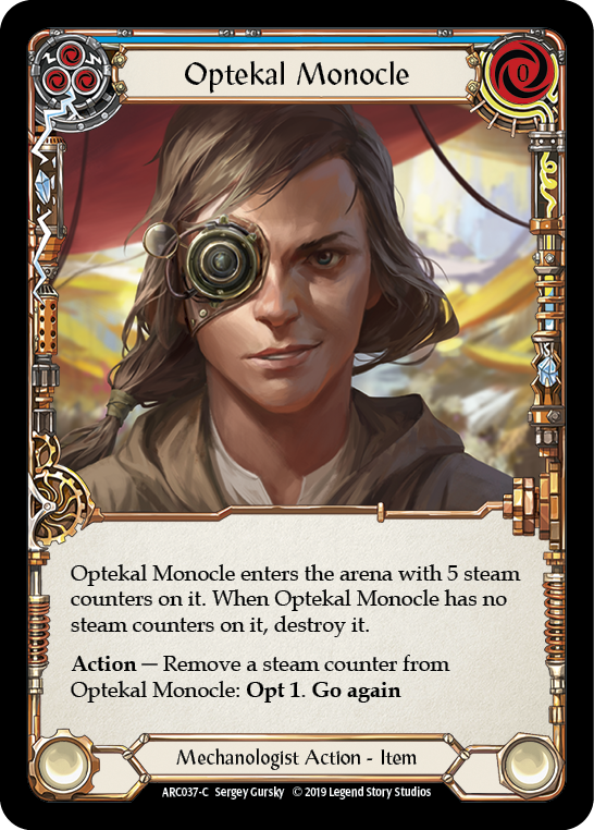 Optekal Monocle [ARC037-C] 1st Edition Rainbow Foil | GnG Games