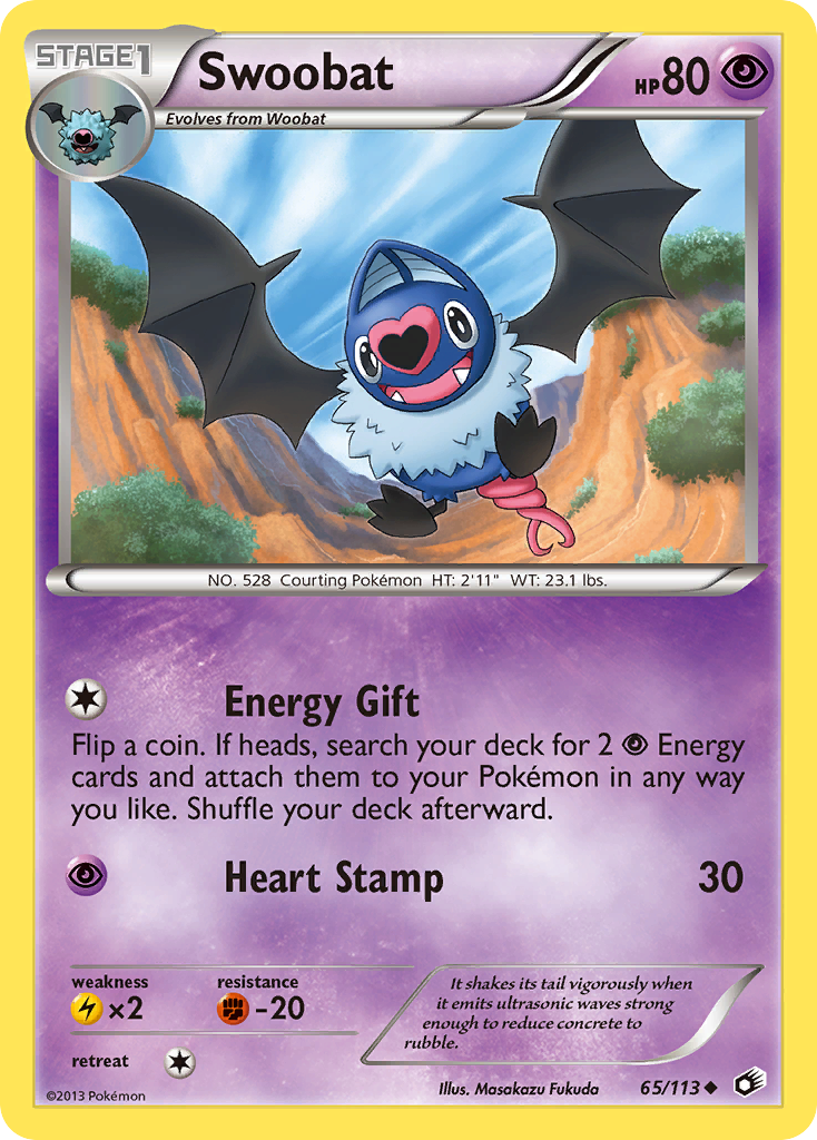 Swoobat (65/113) [Black & White: Legendary Treasures] | GnG Games