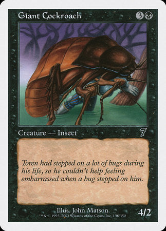 Giant Cockroach [Seventh Edition] | GnG Games