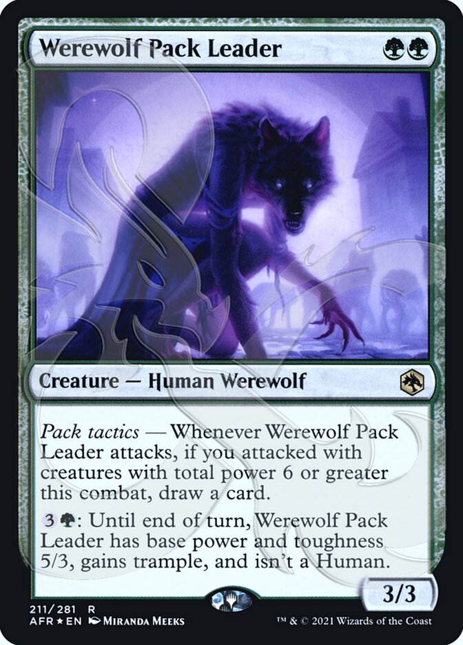 Werewolf Pack Leader (Ampersand Promo) [Dungeons & Dragons: Adventures in the Forgotten Realms Promos] | GnG Games