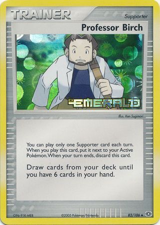 Professor Birch (82/106) (Stamped) [EX: Emerald] | GnG Games