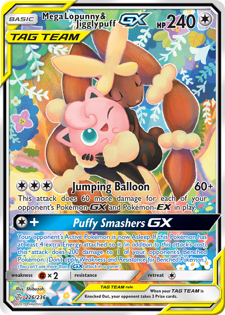 Mega Lopunny & Jigglypuff GX (226/236) [Sun & Moon: Cosmic Eclipse] | GnG Games