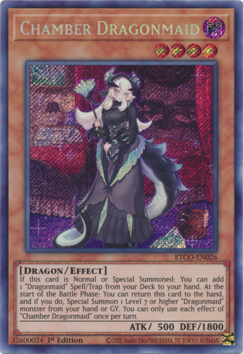 Chamber Dragonmaid [ETCO-EN026] Secret Rare | GnG Games