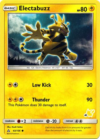 Electabuzz (43/156) (Pikachu Stamp #41) [Battle Academy 2020] | GnG Games