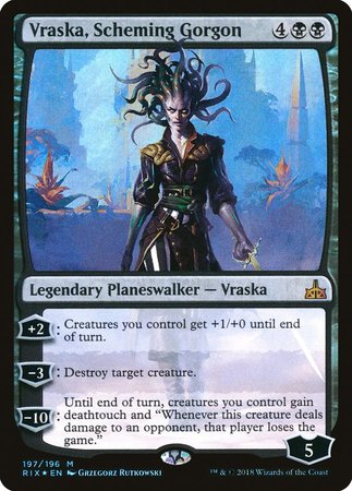 Vraska, Scheming Gorgon [Rivals of Ixalan] | GnG Games