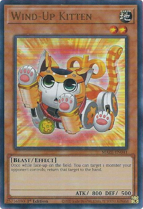 Wind-Up Kitten [MAZE-EN041] Ultra Rare | GnG Games