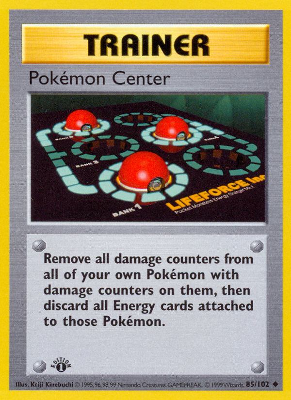 Pokemon Center (85/102) (Shadowless) [Base Set 1st Edition] | GnG Games