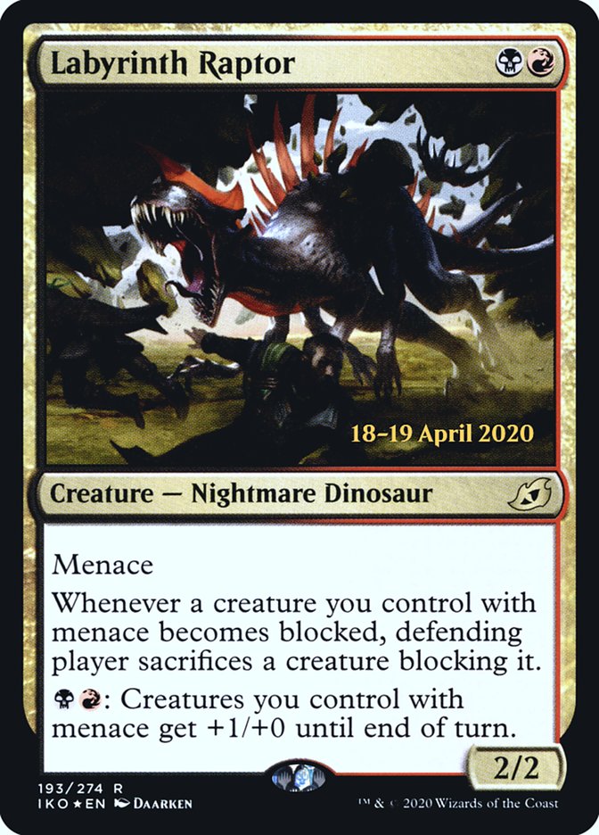 Labyrinth Raptor  [Ikoria: Lair of Behemoths Prerelease Promos] | GnG Games