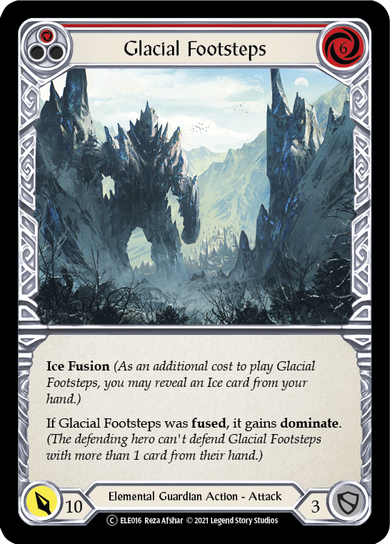 Glacial Footsteps (Red) [U-ELE016] Unlimited Rainbow Foil | GnG Games