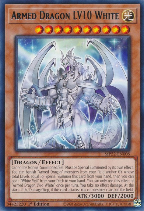 Armed Dragon LV10 White [MP22-EN005] Rare | GnG Games