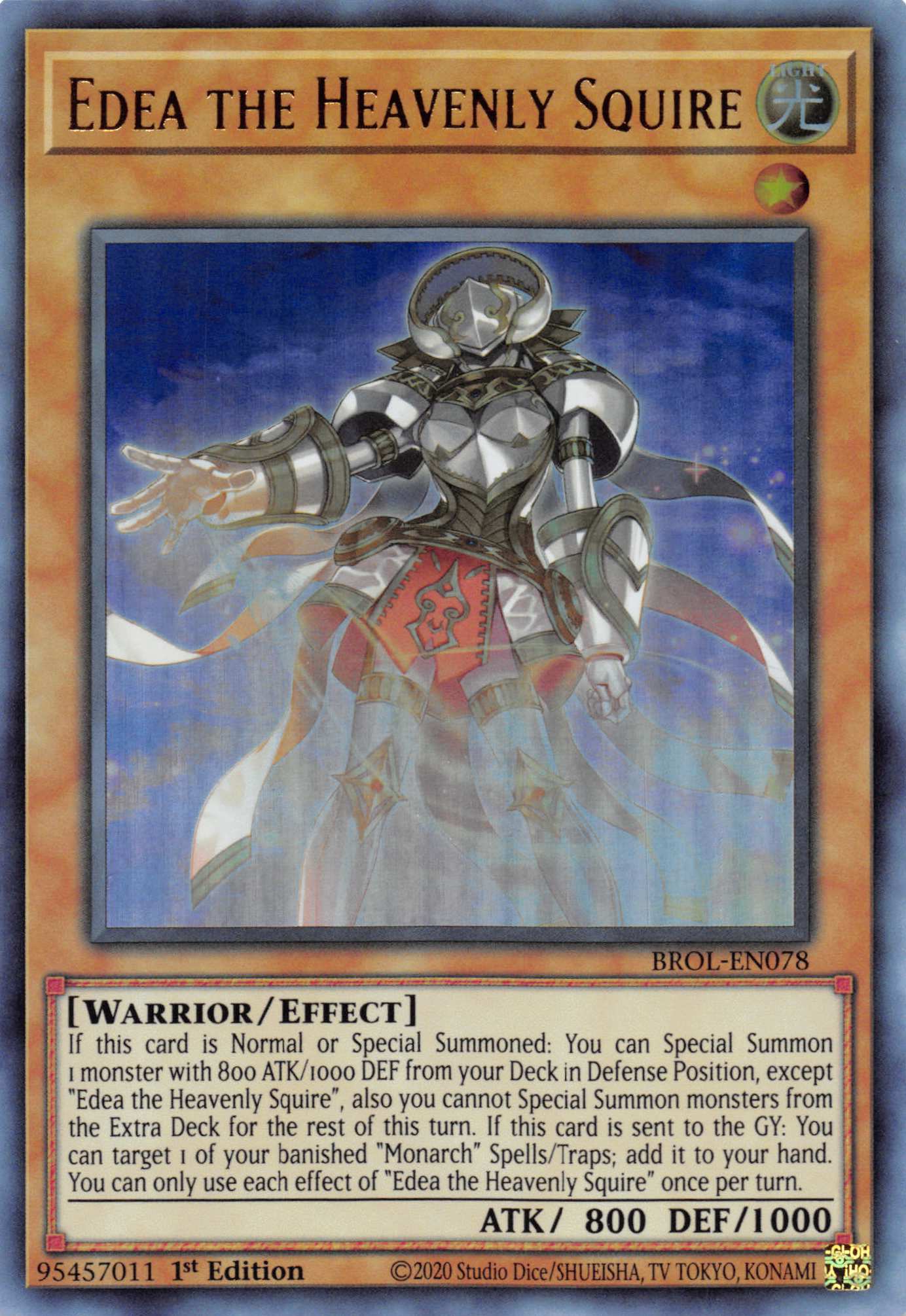 Edea the Heavenly Squire [BROL-EN078] Ultra Rare | GnG Games