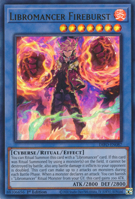 Libromancer Fireburst [DIFO-EN087] Ultra Rare | GnG Games