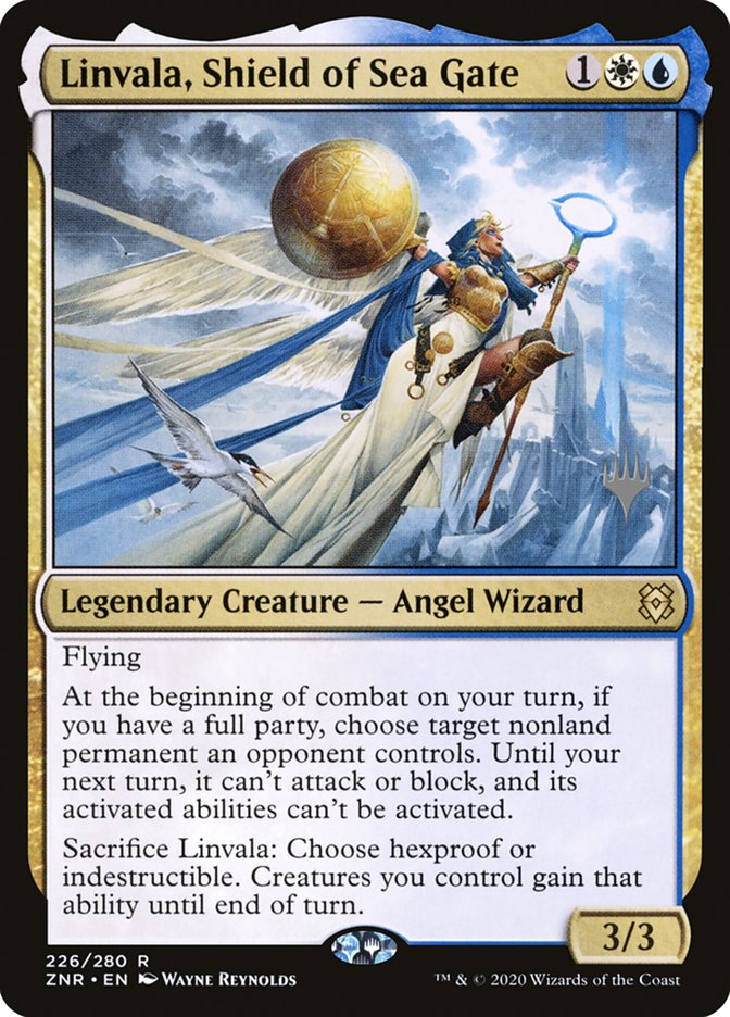 Linvala, Shield of Sea Gate (Promo Pack) [Zendikar Rising Promos] | GnG Games