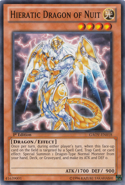 Hieratic Dragon of Nuit [GAOV-EN018] Common | GnG Games