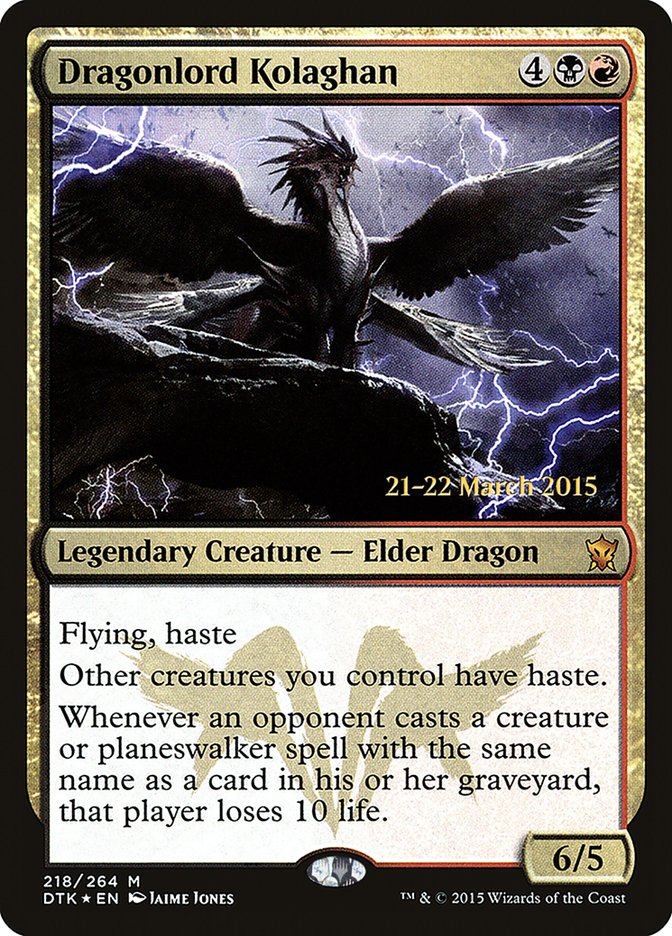 Dragonlord Kolaghan  [Dragons of Tarkir Prerelease Promos] | GnG Games