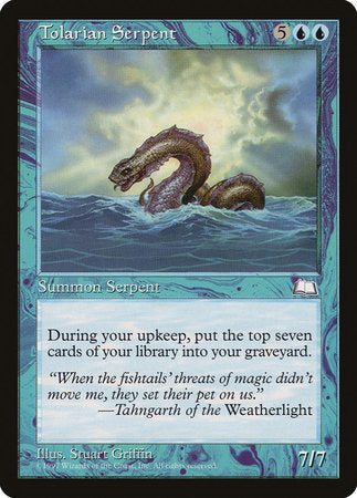Tolarian Serpent [Weatherlight] | GnG Games