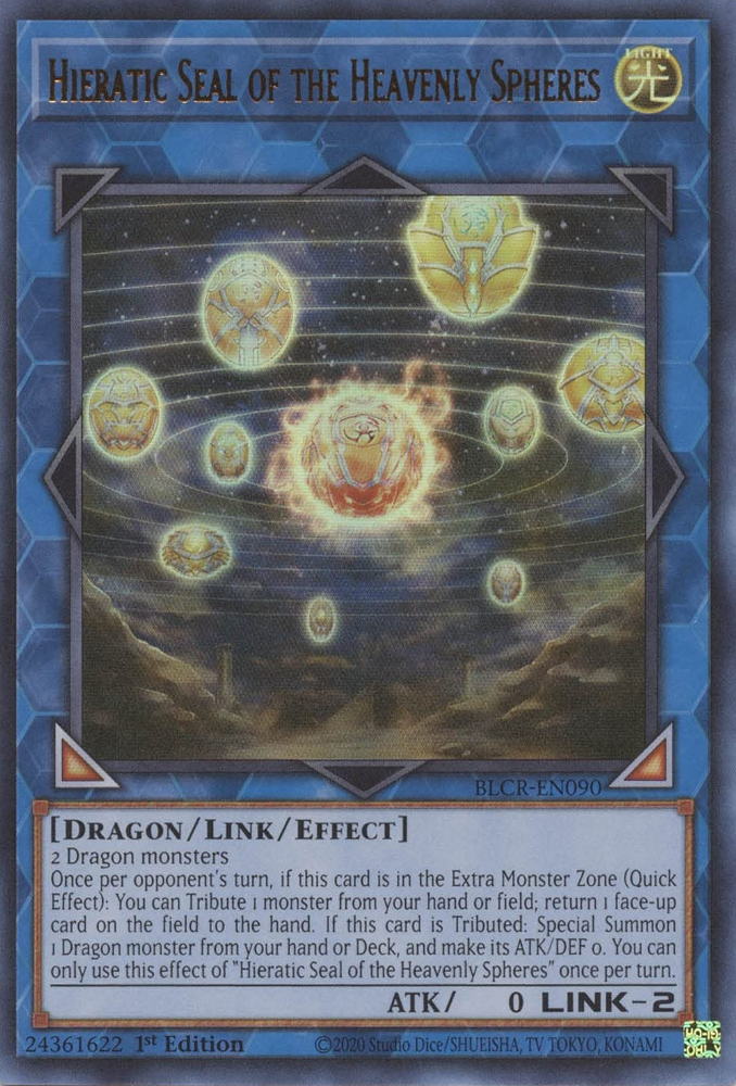 Hieratic Seal of the Heavenly Spheres [BLCR-EN090] Ultra Rare | GnG Games