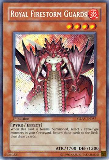 Royal Firestorm Guards [GLAS-EN087] Secret Rare | GnG Games