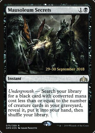 Mausoleum Secrets [Guilds of Ravnica Promos] | GnG Games