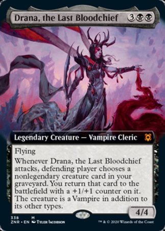 Drana, the Last Bloodchief (Extended Art) [Zendikar Rising] | GnG Games